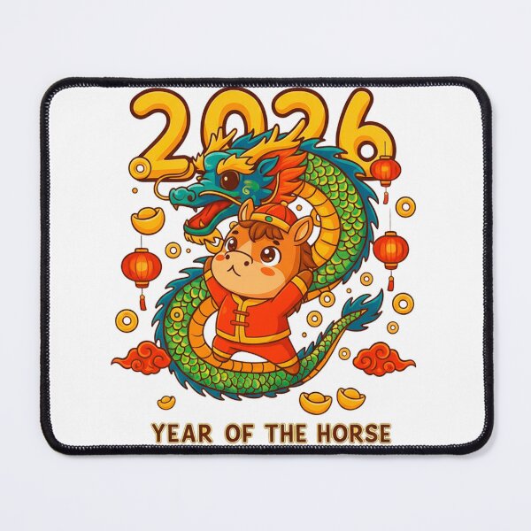 Item preview, 2026 Year of the Horse – Wealth & Prosperity Chinese New Year Art designed and sold by C3J7.