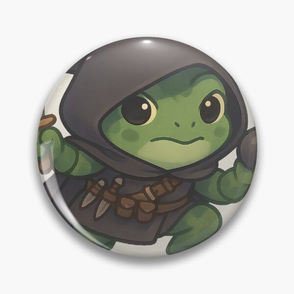 Item preview, Frog ASSASIN – Kawaii Stealth Frog with Dagger and Smoke Bomb designed and sold by LuKreate.