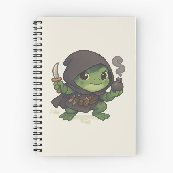 Item preview, Frog ASSASIN – Kawaii Stealth Frog with Dagger and Smoke Bomb designed and sold by LuKreate.