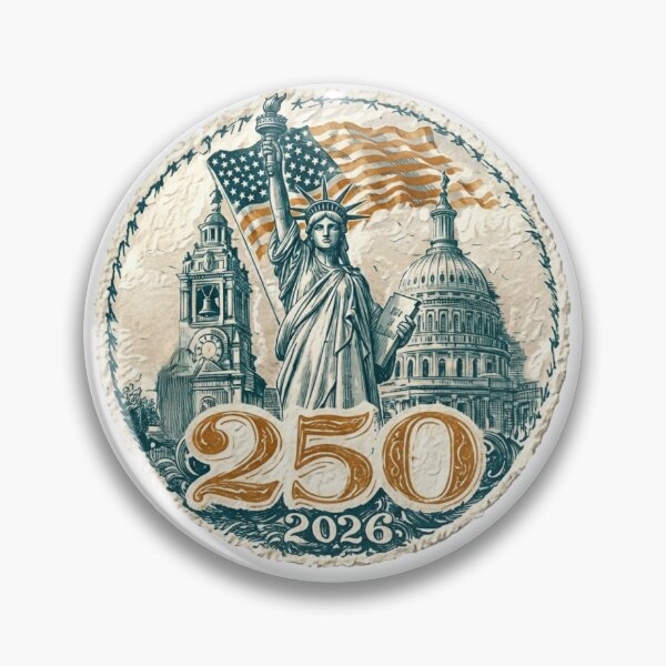 Item preview, America 250: Aesthetic Vintage Statue of Liberty & 2026 Anniversary Sticker Pack designed and sold by Ewa Miller.