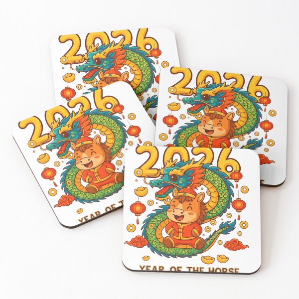 Item preview, 2026 Year of the Horse – Wealth & Prosperity Chinese New Year Art designed and sold by C3J7.