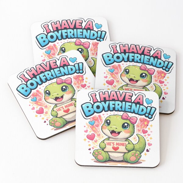 Item preview, I Have A Boyfriend Cute Dinosaur Funny Girlfriend designed and sold by TheSimpleTee007.