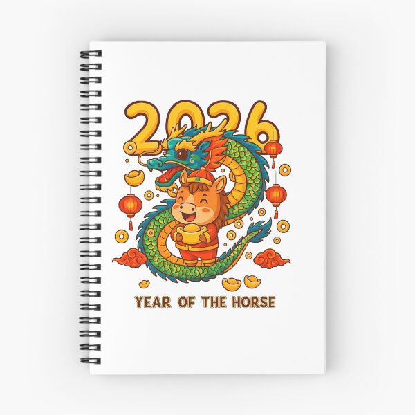 Item preview, 2026 Year of the Horse – Wealth & Prosperity Chinese New Year Art designed and sold by C3J7.