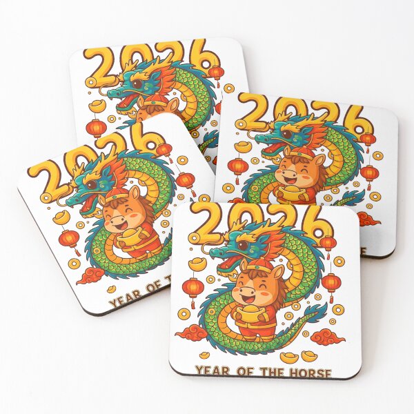 Item preview, 2026 Year of the Horse – Wealth & Prosperity Chinese New Year Art designed and sold by C3J7.