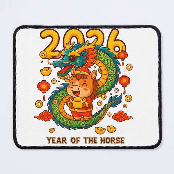 Item preview, 2026 Year of the Horse – Wealth & Prosperity Chinese New Year Art designed and sold by C3J7.