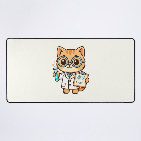 Item preview, Cute Scientist Cat Cartoon designed and sold by HoopeStylee.