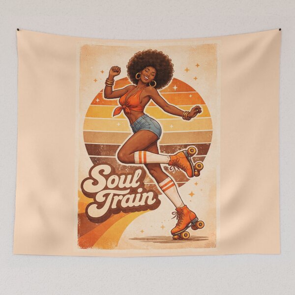 Item preview, Groovy Skater – 70s Retro Afro designed and sold by DigitalDropArts .