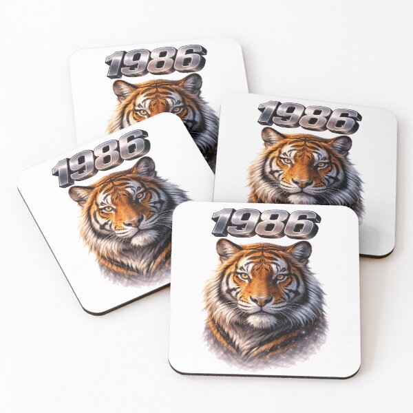 Item preview, 1986 Year of the Tiger Eastern Zodiac Strength Power Design designed and sold by AlexLineArt.