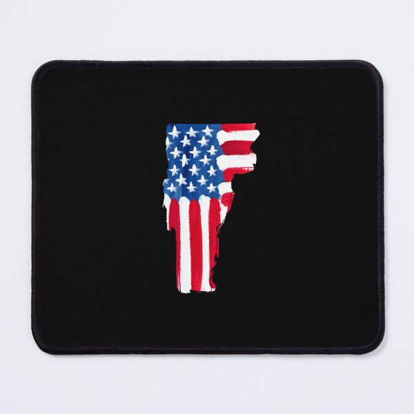 Item preview, Vermont Stars & Stripes State Silhouette – Distressed Americana designed and sold by Paper Drip.