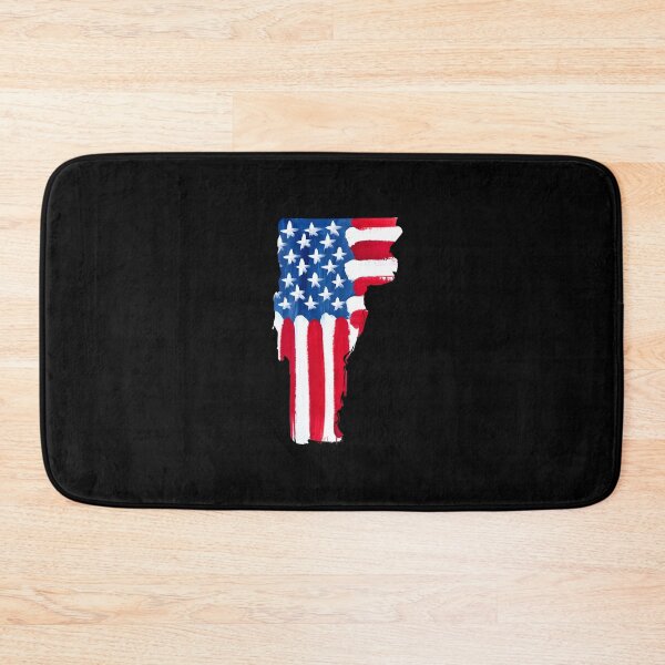 Item preview, Vermont Stars & Stripes State Silhouette – Distressed Americana designed and sold by Paper Drip.