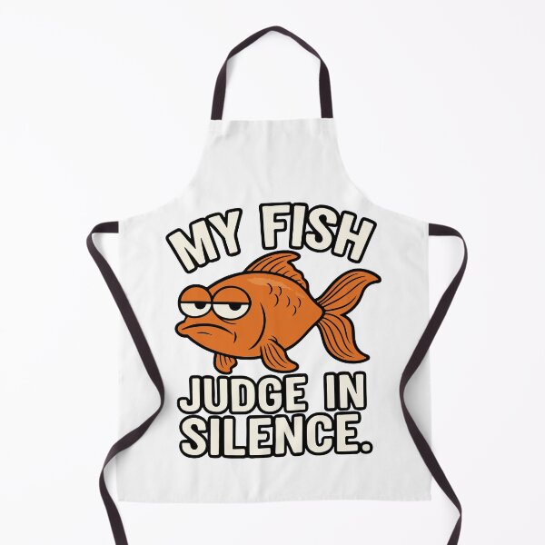 Item preview, My Fish Judge in Silence | Diseño Divertido de Acuario con Humor Irónico designed and sold by storelibertys.