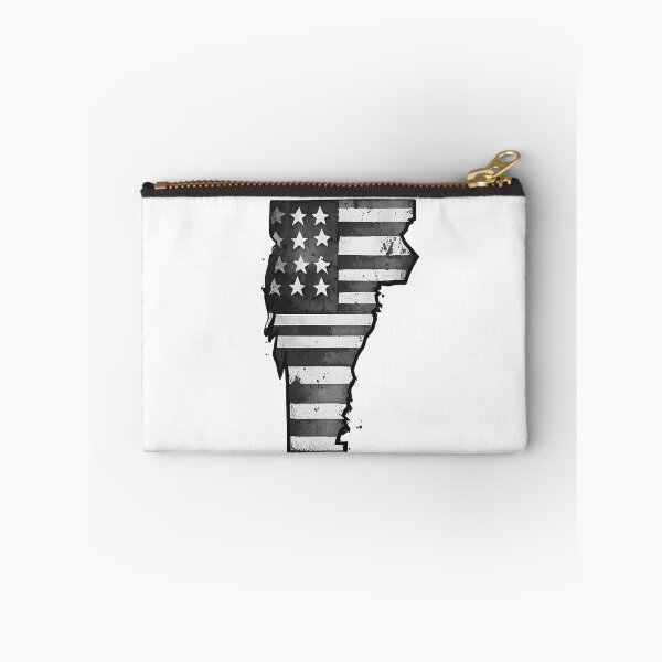 Item preview, Vermont State Stars & Stripes Silhouette – Black and White designed and sold by Paper Drip.