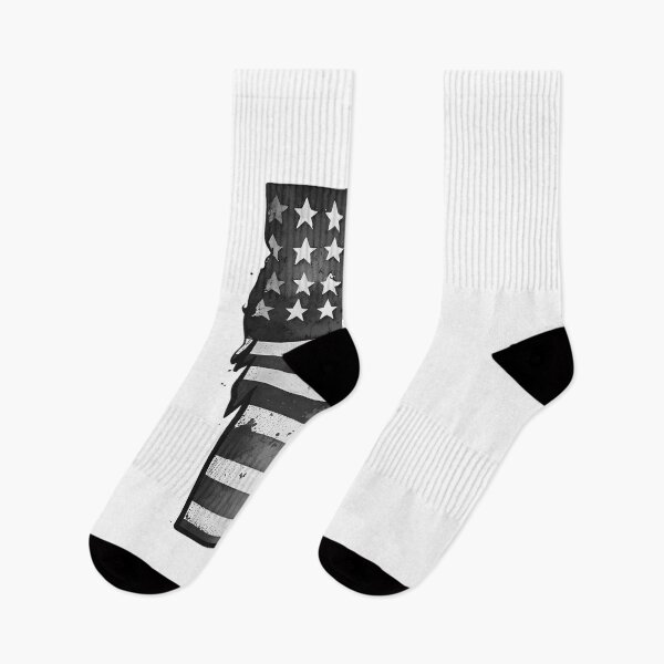 Item preview, Vermont State Stars & Stripes Silhouette – Black and White designed and sold by Paper Drip.