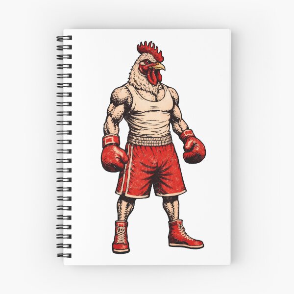 Item preview, Boxing Rooster – Funny Fighting Chicken Illustration designed and sold by Senkov.