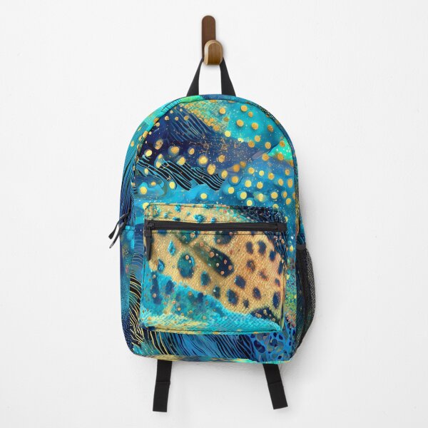 Item preview, Deep Blue, Aqua, And Golden Hues Fantasy Abstract  designed and sold by DEC02.