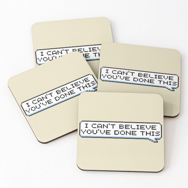 Item preview, I Can't Believe You've Done This Sticker designed and sold by Potato Quality Prints.