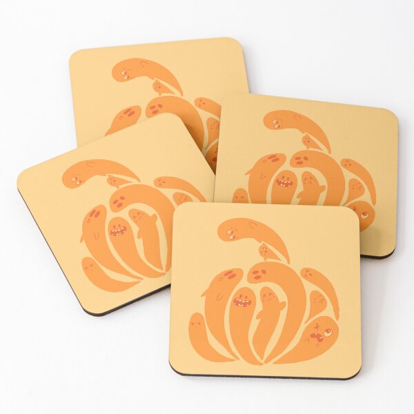 Item preview, Ghost In A Pumpkin Silhouette With orange Background  designed and sold by missmann.