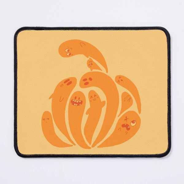 Item preview, Ghost In A Pumpkin Silhouette With orange Background  designed and sold by missmann.