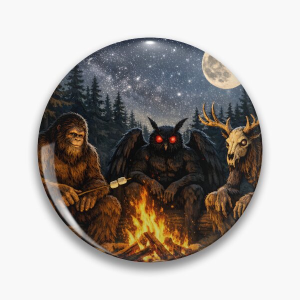 Item preview, Where Legends Roam After Dark Bigfoot Mothman Wendigo designed and sold by shoppingtshirts.