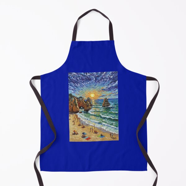 Item preview, ​Van Gogh Style Praia da Rocha Beach – Portugal Coastal Wall Art designed and sold by Inkwell grove.