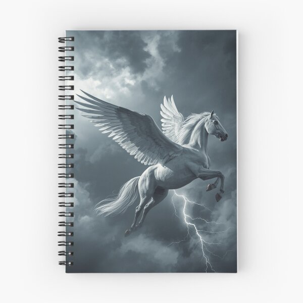 Item preview, The winged horse amidst the storm and thunder designed and sold by NatureFloralArts.