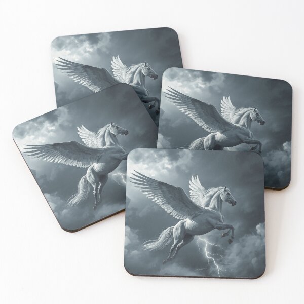 Item preview, The winged horse amidst the storm and thunder designed and sold by NatureFloralArts.