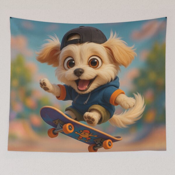 Item preview, Skater Maltese Shih Tzu designed and sold by Sillytoe.