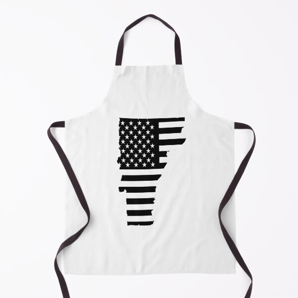 Item preview, Vermont State Stars & Stripes Silhouette – Black and White designed and sold by Paper Drip.