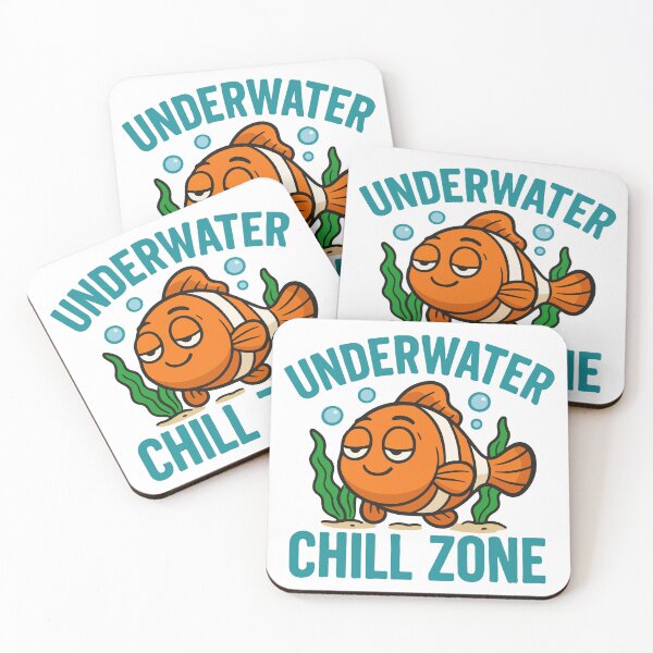 Item preview, Underwater Chill Zone | Calm Funny Aquarium Fish Design designed and sold by storelibertys.