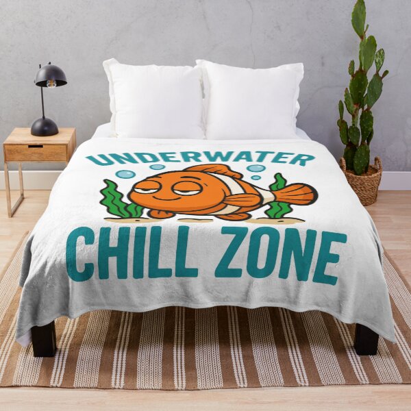 Item preview, Underwater Chill Zone | Calm Funny Aquarium Fish Design designed and sold by storelibertys.