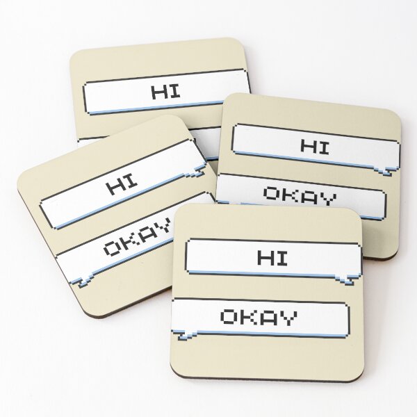 Item preview, HI, Okay Sticker designed and sold by Potato Quality Prints.