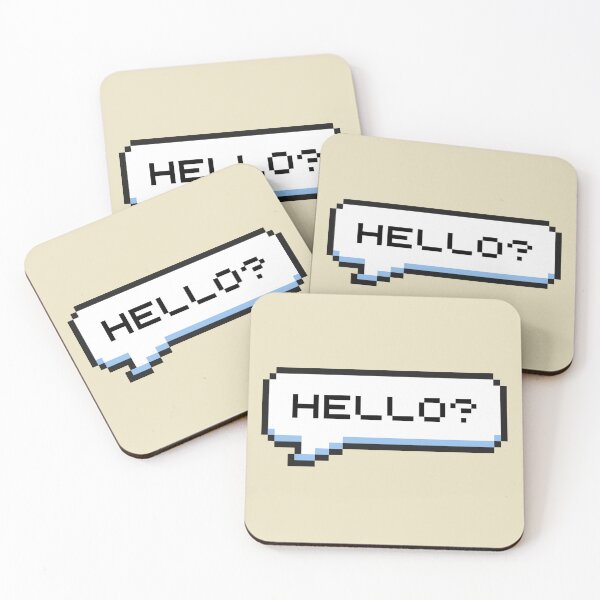 Item preview, Hello? Sticker designed and sold by Potato Quality Prints.
