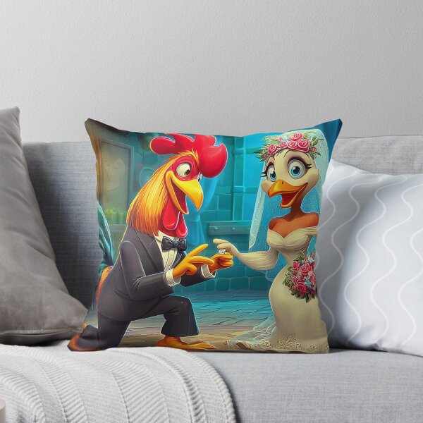 Item preview, Whimsical Wedding with Rooster and Duck Characters designed and sold by Artessie.
