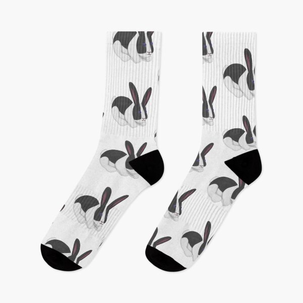 Item preview, Black and white rabbit designed and sold by Daniel Vasco.