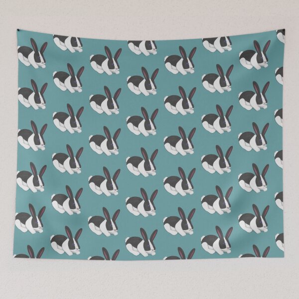 Item preview, Black and white rabbit designed and sold by Daniel Vasco.