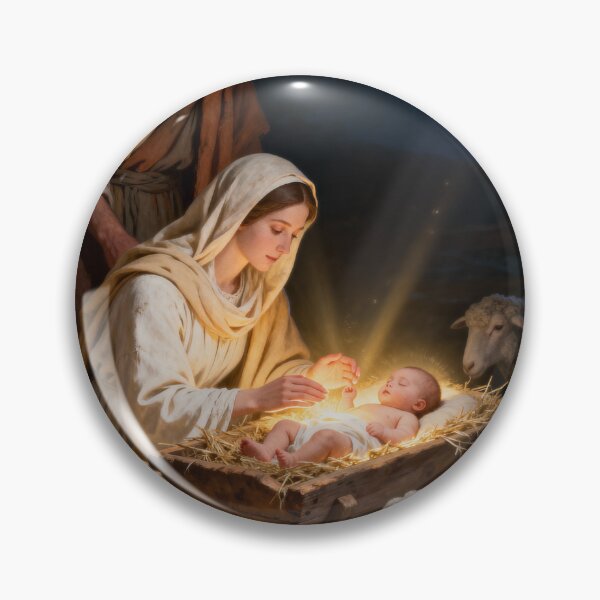 Item preview, Nativity Scene Christian T Shirt | Birth of Jesus Christmas Biblical Art designed and sold by Eternal Kingdom Store.