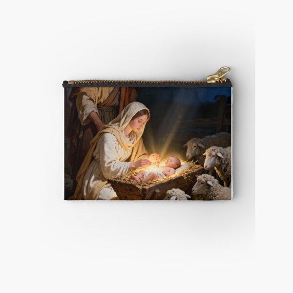 Item preview, Nativity Scene Christian T Shirt | Birth of Jesus Christmas Biblical Art designed and sold by Eternal Kingdom Store.