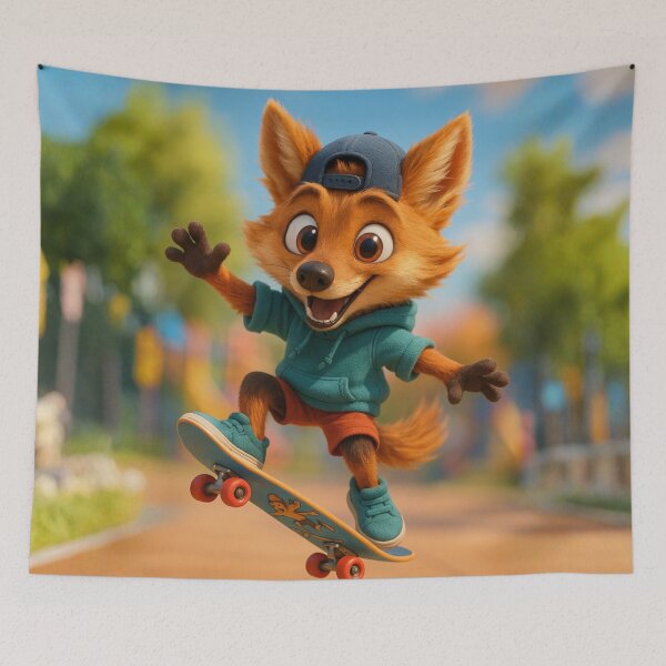 Item preview, Skater Maned Wolf designed and sold by Sillytoe.