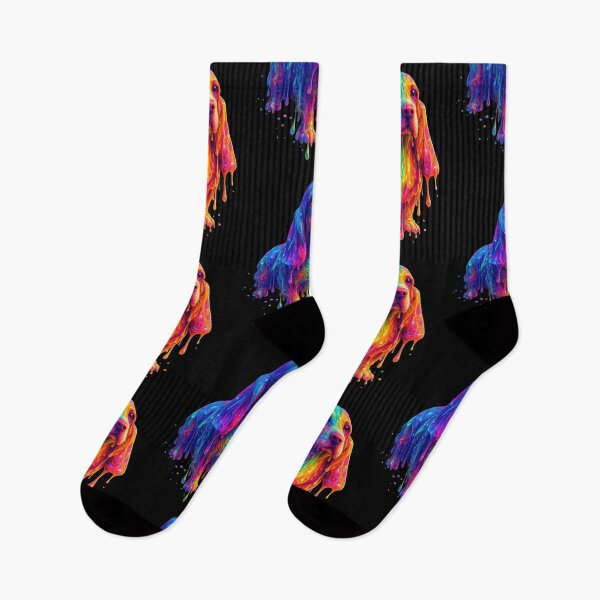 Item preview, Psychedelic Dripping Basset Hound - Trippy Surreal Dog designed and sold by SHHCreations.