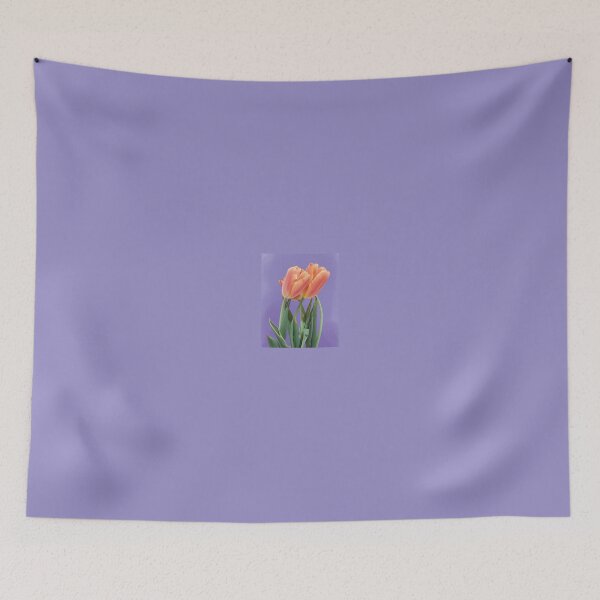 Item preview, Orange tulips on a purple background designed and sold by RelStore.