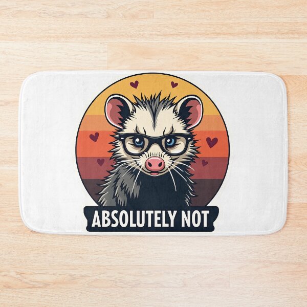 Item preview, Funny Anti-Valentine Opossum Sticker - Absolutely Not Sarcastic Possum Art designed and sold by The Grumpy Pet Club.