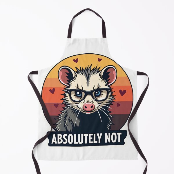 Item preview, Funny Anti-Valentine Opossum Sticker - Absolutely Not Sarcastic Possum Art designed and sold by The Grumpy Pet Club.