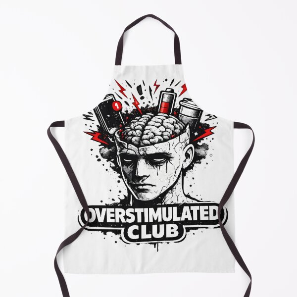 Item preview, Overstimulated Club – Minimal Streetwear Mental Health Design designed and sold by Mats2208.