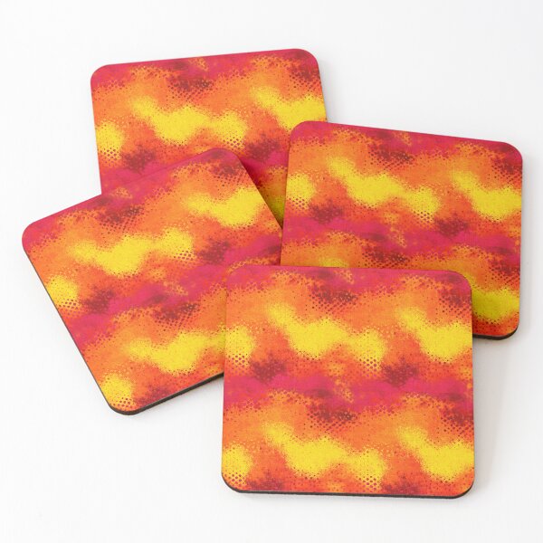 Item preview, Citrus Halftone Grunge Gradient Burst Pattern designed and sold by bubblegoth.