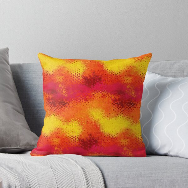 Item preview, Citrus Halftone Grunge Gradient Burst Pattern designed and sold by bubblegoth.
