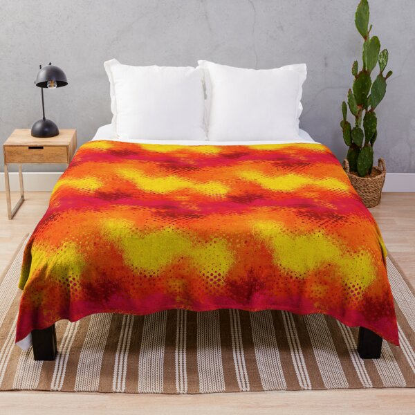 Item preview, Citrus Halftone Grunge Gradient Burst Pattern designed and sold by bubblegoth.