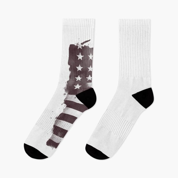 Item preview, Vermont State Stars & Stripes Silhouette – Black and White designed and sold by Paper Drip.