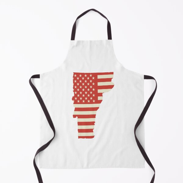 Item preview, Vermont USA Flag Silhouette – Stars and Stripes State Outline designed and sold by Paper Drip.