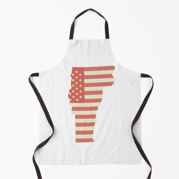 Item preview, Vermont USA Flag Silhouette – Stars and Stripes State Outline designed and sold by Paper Drip.