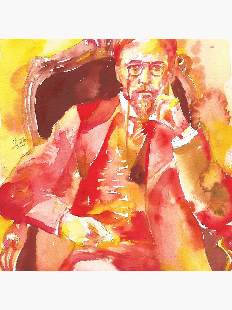 ANTON CHEKHOV - watercolor portrait.6 by lautir